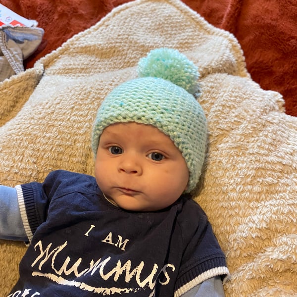 Knitted baby hat