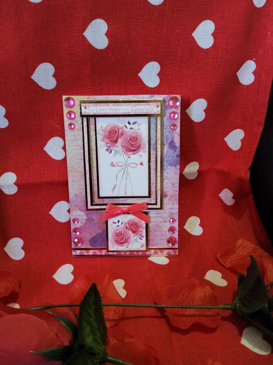 Valentines Greeting Card - Roses