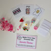 Make your own retro food themed bracelet kit SWEET THEME!