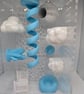 11 piece 3d printed cloud theme jumping spider decor