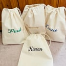 Personalised drawstring bags 
