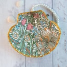 Scallop Shell Trinket Dish in a William Morris Golden Lily Design