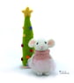 Ballerina Mouse, Isabella, needle felted by Lily Lily Handmade