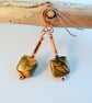 Red Creek Jasper Earrings With Copper - Handmade In Devon - Image 6