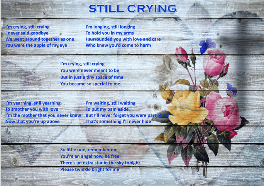Still Crying - Original Poem about mourning miscarriage