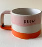 Orange and pink Brew cup - Image 1