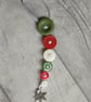 Trio of Festive Button Dangle Christmas Tree Decorations - Image 4