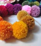 Wool Pompom Garland, Rainbow Colours, Eclectic Bohemian Interiors, Maximalism