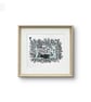 Cat Picnic linocut - Image 7