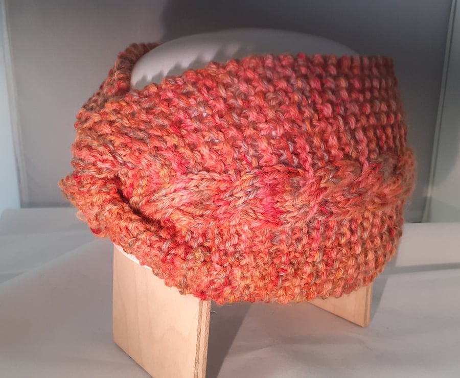 Hand Knitted Shetland Wool Head Band 