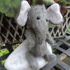 Vintage Style Hand Sewn  5"  Elephant