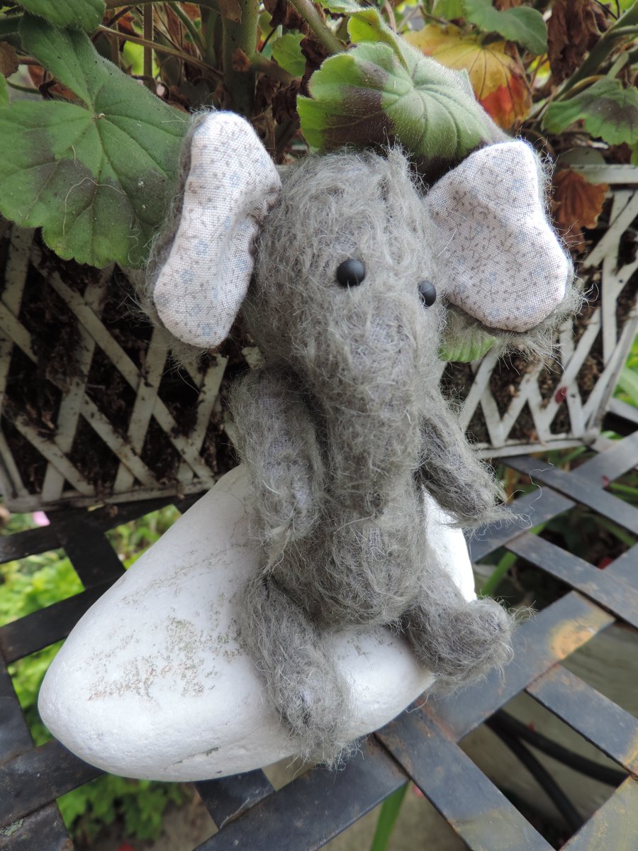 Vintage Style Hand Sewn  5"  Elephant