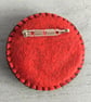 Hand Embroidered Peace Poppy Brooch - Image 3