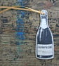 Porcelain champagne bottle decoration - Image 2