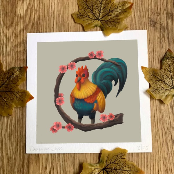 Cockerel Art Print