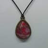 Marble clay pendant 