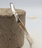 Recycled Sterling Silver Hammered Bangle – 6.5cm Diameter – One of a KInd - Image 8