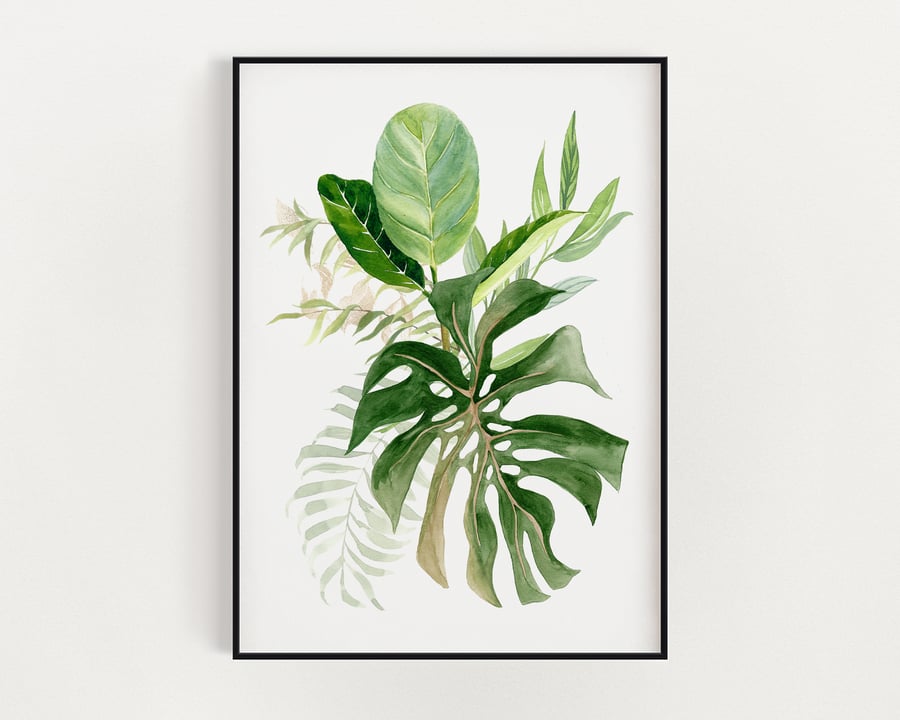 BOTANICAL WALL ART, Nature Wall Art, Green Leaf Prints, Botanical Prints