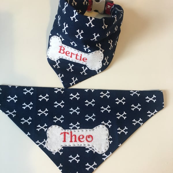 Personalised dog bandana 