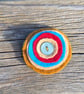 Target Hair Ornament, Felt, Autumnal, Vintage Button  - Image 2