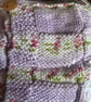 Beautiful handknitted baby blanket in Hayfield Baby Blossom Chunky wool