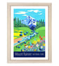 Mount Rainier travel poster print by Artist Susie West - Image 3