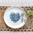 Clay Trinket Jewellery Dish Forget Me Not 