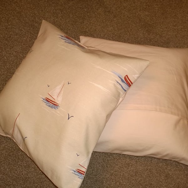 Sail Boat Cushion Cover