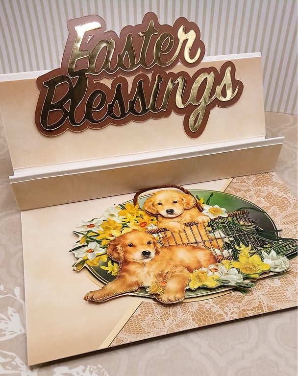 Easter card for dog lover