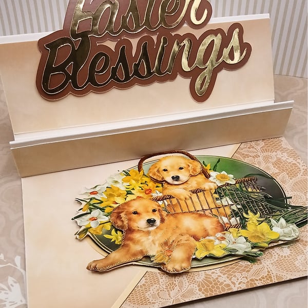 Easter card for dog lover