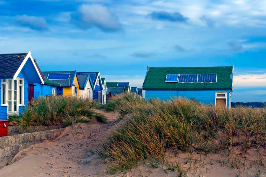 Beach Huts Hengistbury Head Dorset England Photograph Print