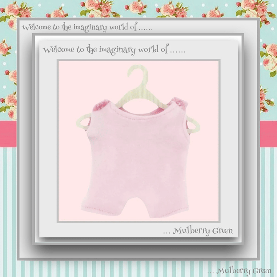 Pale Pink Leotard to fit the Mulberry Green Dolls