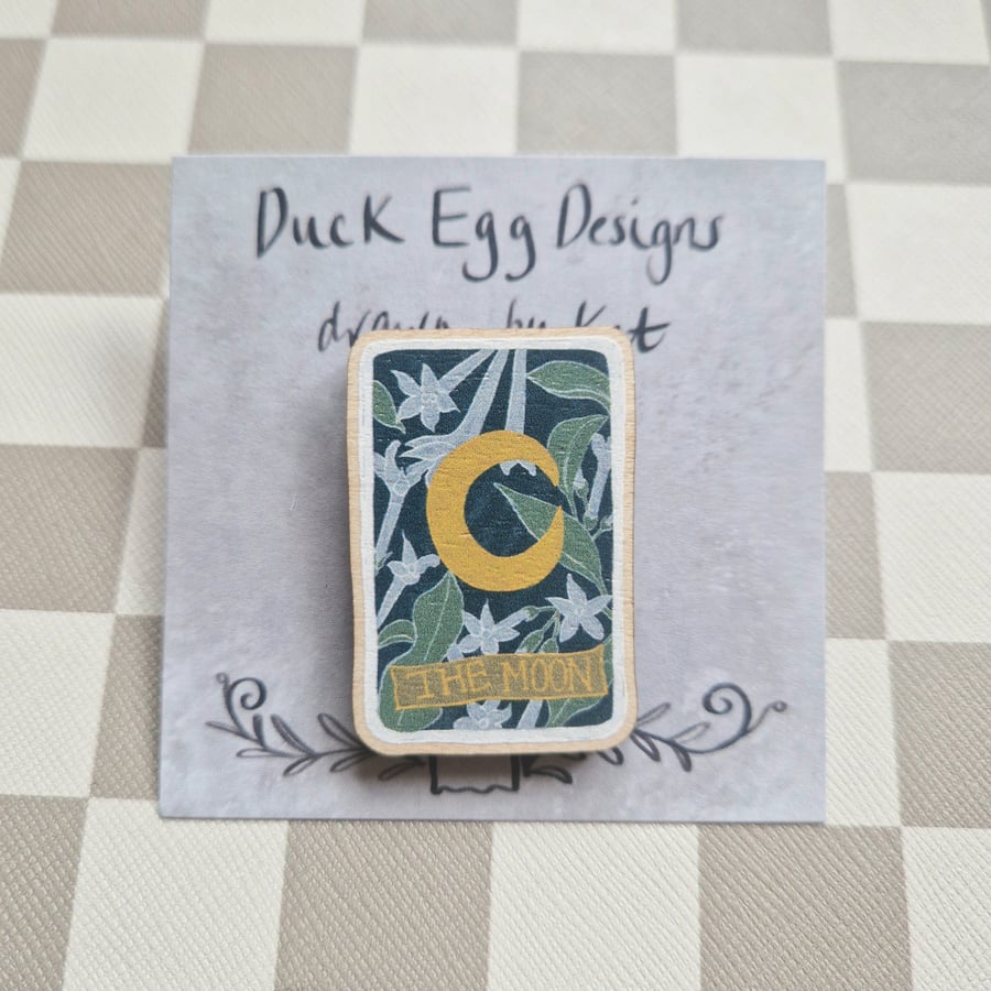 Moon Tarot Pin Badge