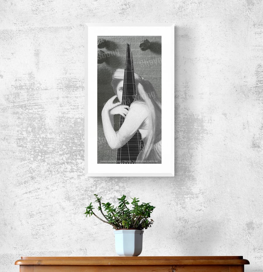 'Love London III' print of handmade collage