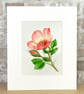 Original Art Watercolour Painting Rose 'For Your Eyes Only' - Image 3