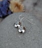 Sterling Silver Pebble Earrings with Aquamarine Stones - JBJ1092 - Image 2