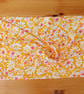 Head band orange pink floral viscose jersey turban style twist front hair band - Image 5
