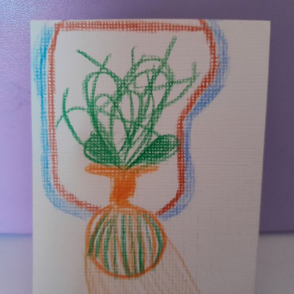 orange potted plant