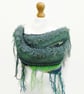 Shaggy   Shawl - Blue Green - Image 2