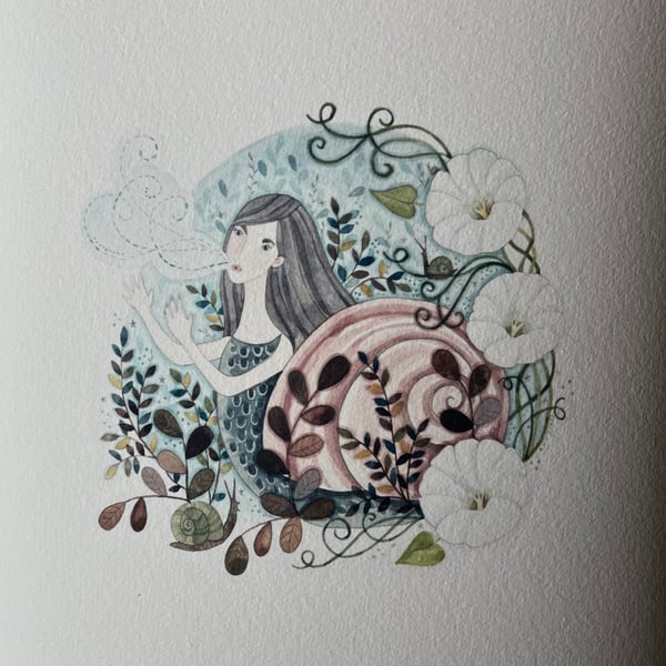 The Snail Queen calls to her Children (giclee print)