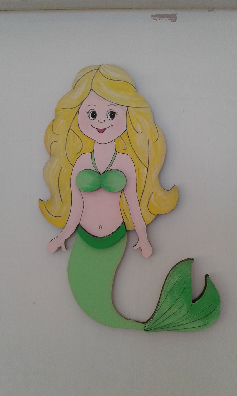 Mdf wall handpainted mermaid