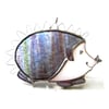 Hedgehog Suncatcher Stained Glass Handmade Right 068 069