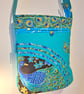 Turquoise green handbag,Peacock  - Image 5