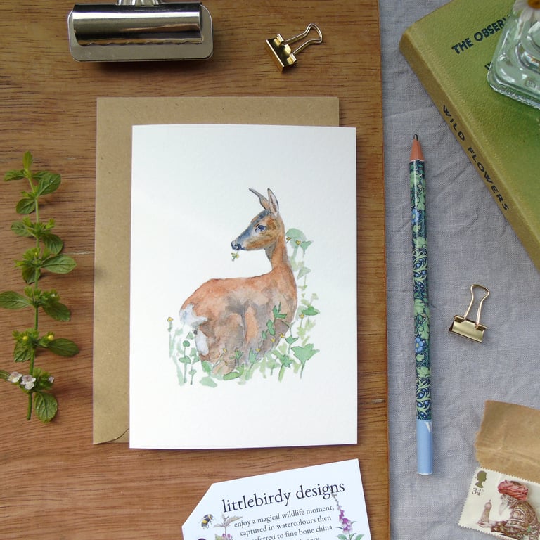Roe Deer Greetings card