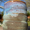 Wheel Thrown Stoneware Swirly MadeWithMud Mug