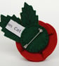 Double Red Rose Brooch - Image 3