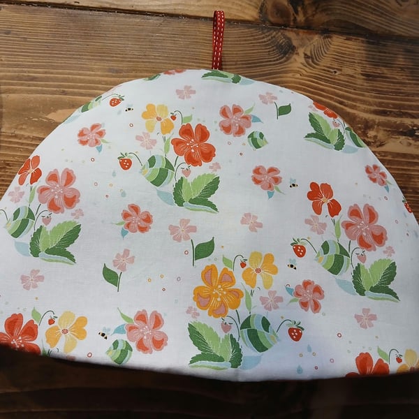 Handmade Strawberry Honey Tea Cosy