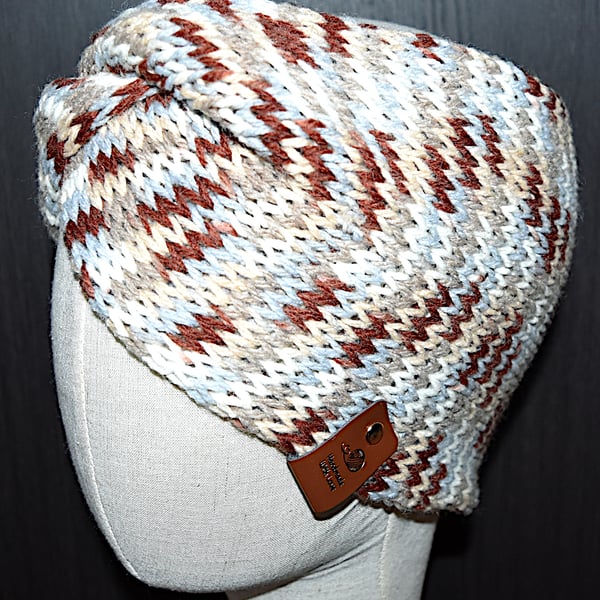 Handcrafted Twisted Head Wrap Ear Warmer Mellow Mist Blend