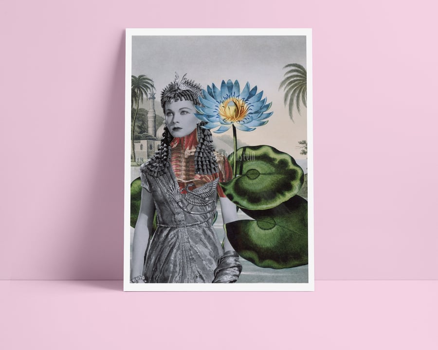 Vivien - Surreal Collage Art Print 