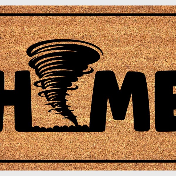 Tornado Home Door Mat - Tornado Welcome Mat - 3 Sizes
